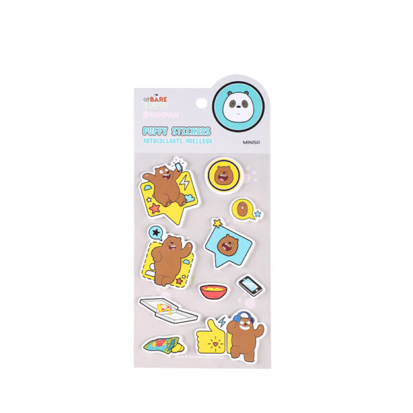 We Bare Bears Collection EVA 3D Stickers(Grizz)