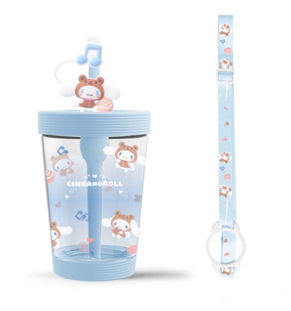 Sanrio characters Tumbler with Shoulder Strap (535mL)(Cinnamoroll)