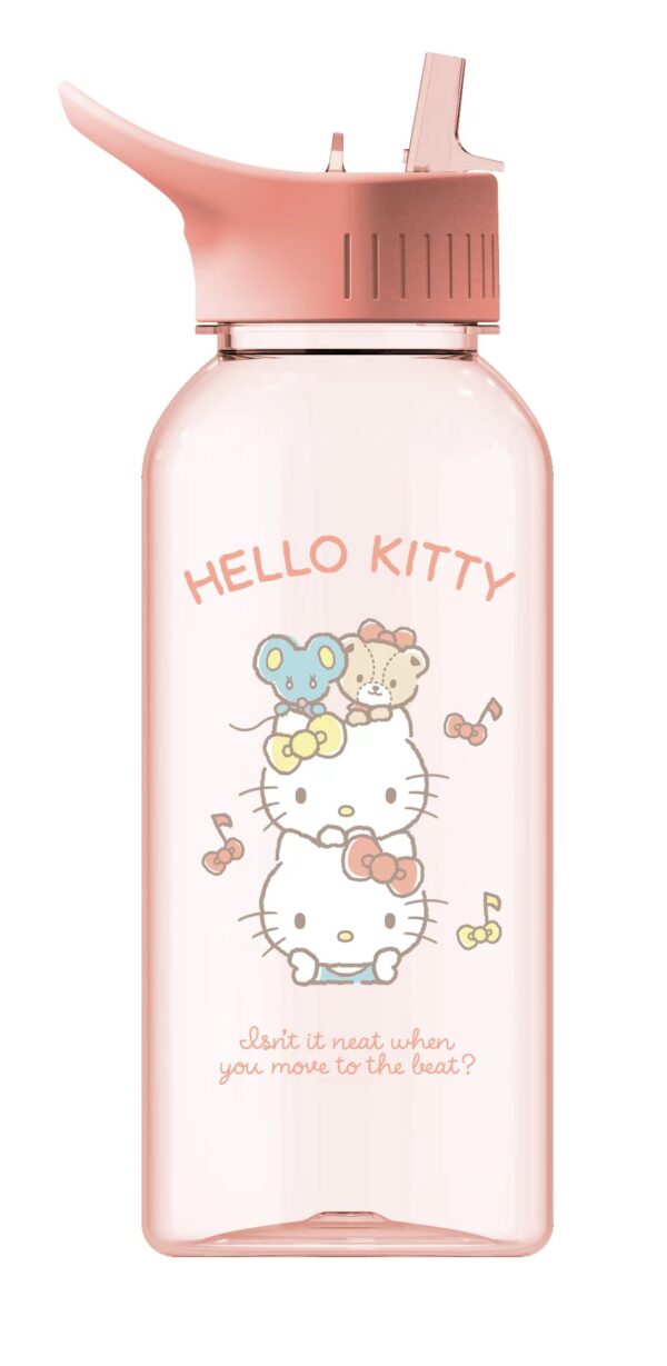 Sanrio characters Party Series Plastic Bottle with Handle (1000mL)(Hello Kitty)