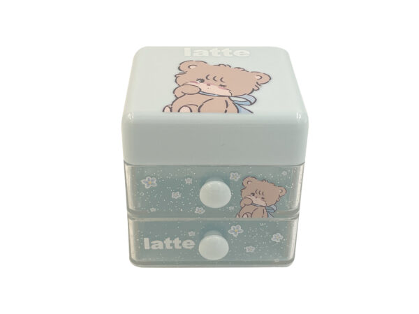 MIKKO Collection Mini Flip-lid Storage Box for Desk(latte)
