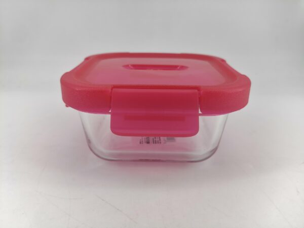 Rainbow Series Square Food Storage Container (320mL)(Red)