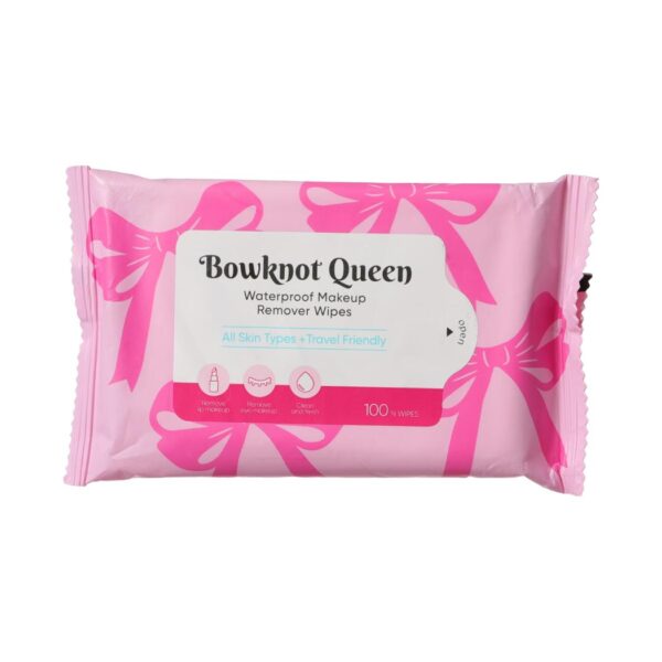 Miniso Bowknot Queen Waterproof Makeup Remover Wipes(100 Sheets)