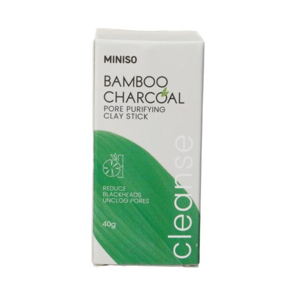 Miniso Bamboo Charcoal Pore Purifying Clay Stick 40G