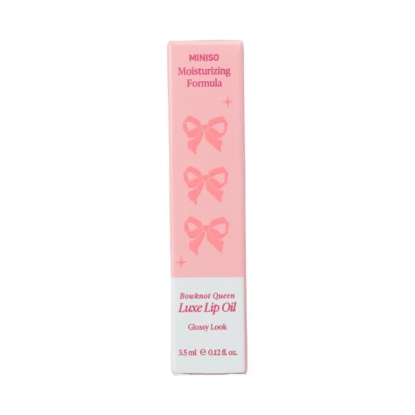 Miniso Bowknot Queen Luxe Lip Oil(Antique Red)