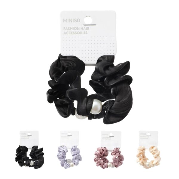 Fashion Series Bright Yarn Hair Scrunchies (2 pcs)