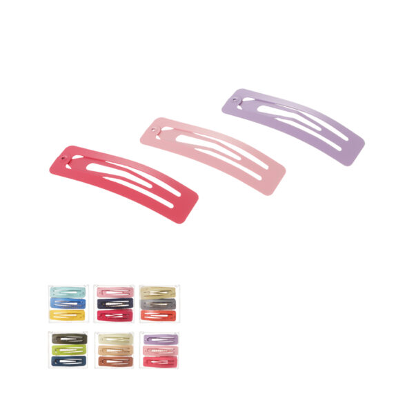 6cm Square Hair Clips (6 pcs)