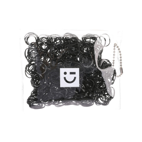Disposable & Durable Small Rubber Bands (Black, 500pcs)
