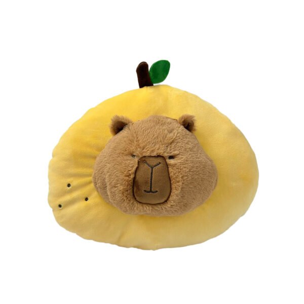 MIMI BARA Food Figure Pillow(Orange Capybara)