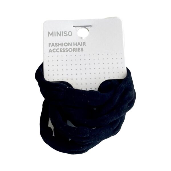 Rubber Band with Bamboo Joints 5pcs (Black)