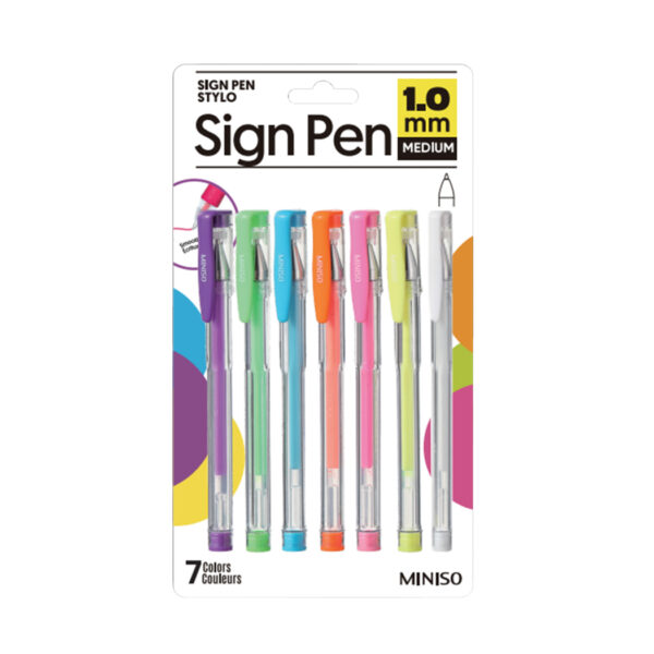 Colored Sign Pens 7 pcs
