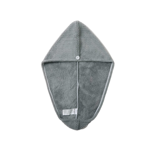 Patterned Absorbent Thick Hair Drying Cap(Gray)
