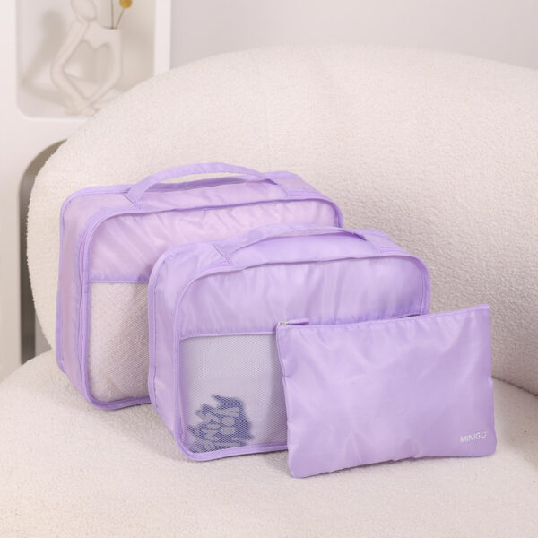 Minigo Purple Series Clothes Storage Bags (3 pcs)