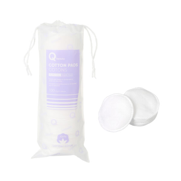 Qbeauty Round Double-Sided Cotton Pads (100 Count)