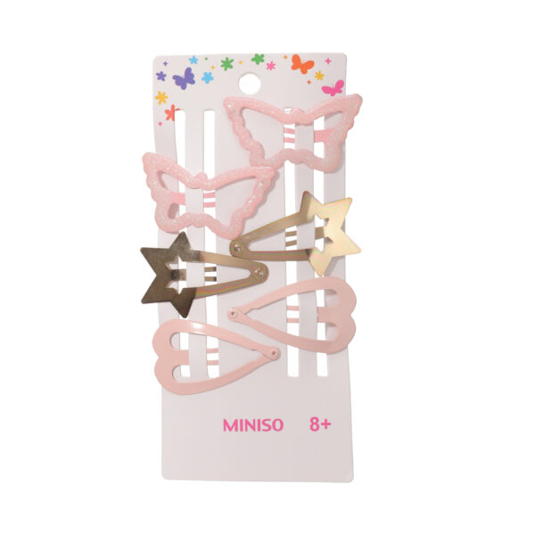 Rose Gold Butterfly Star Hair Clips (6 pcs)