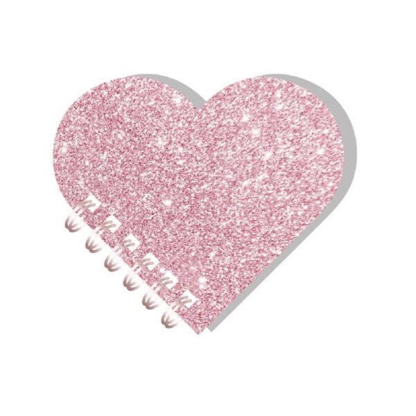 Rose Gold Series Heart Wire-bound Book (80 Sheets) PDQ
