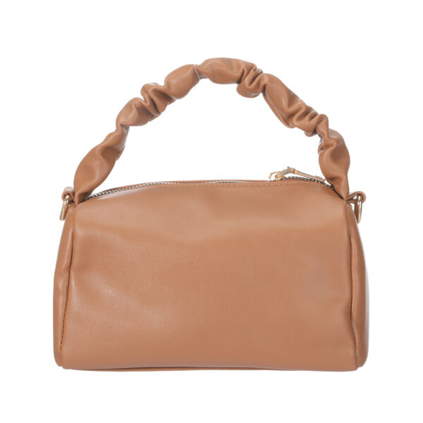 Pleated Crossbody Bag(Brown)