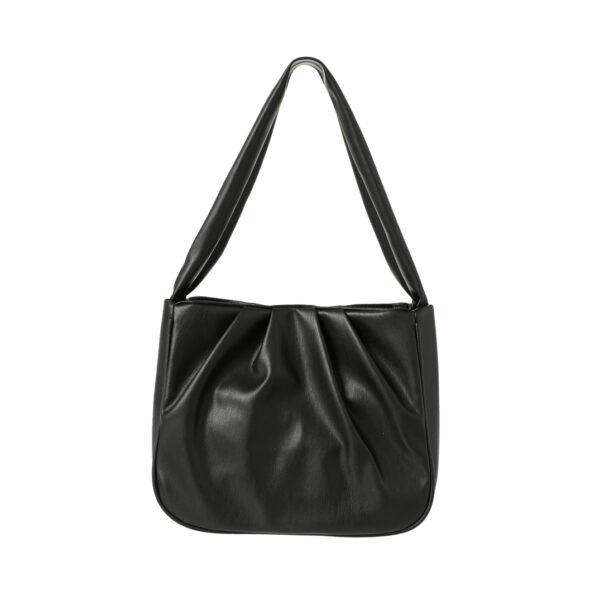 Pleated Shoulder Bag(Black)