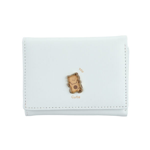 Women's Animal Trifold Short Wallet(Light Blue)