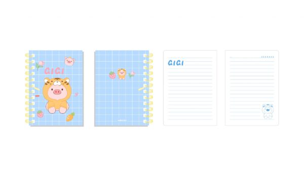 Gigi Series A6 Wire-bound Book (50 Sheets)