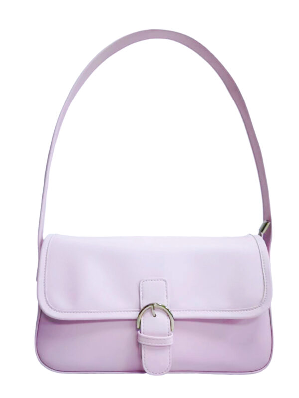 French Style Underarm Shoulder Bag(Light Pink)