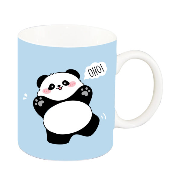 Panda Series Ceramic Mug (340mL)(Blue)