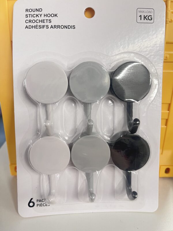 Dark Gradient Round Hooks (6 pcs)
