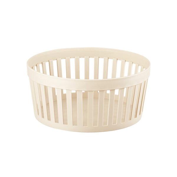 Mori Girl Round Storage Basket(Beige)